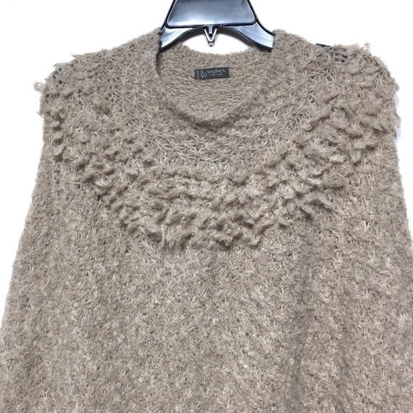Shupaca Baby Alpaca Poncho Caraveli Tan NWT - Picture 4 of 11